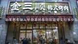 如果想要加入星食茶奶茶店你需要支付多少加盟费用?