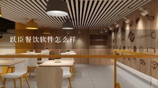 跃臣餐饮软件怎么样