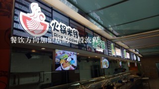 餐饮方向加盟店的一般流程