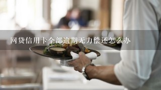 网贷信用卡全部逾期无力偿还怎么办