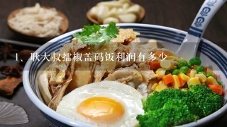 耿大叔擂椒盖码饭利润有多少