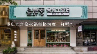 重庆九宫格火锅每格辣度一样吗？