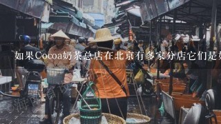 如果Cocoa奶茶总店在北京有多家分店它们是如何进行进货的呢