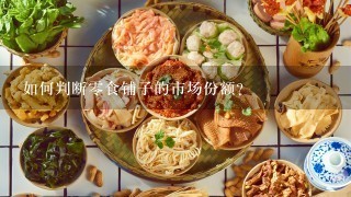 如何判断零食铺子的市场份额?